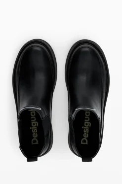 Sapatos<Desigual Botim efeito pele