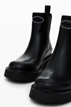 Sapatos<Desigual Botim efeito pele