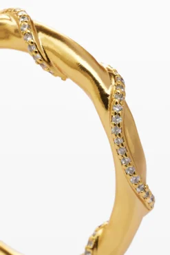 Joalharia<Desigual Brincos de cristais banho de ouro Zalio