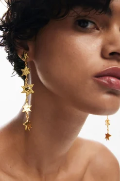 Joalharia<Desigual Brincos em cascata de estrelas Zalio
