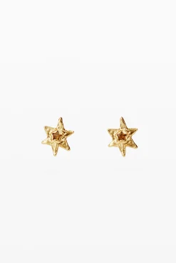 Joalharia<Desigual Brincos estrela banho oro Zalio