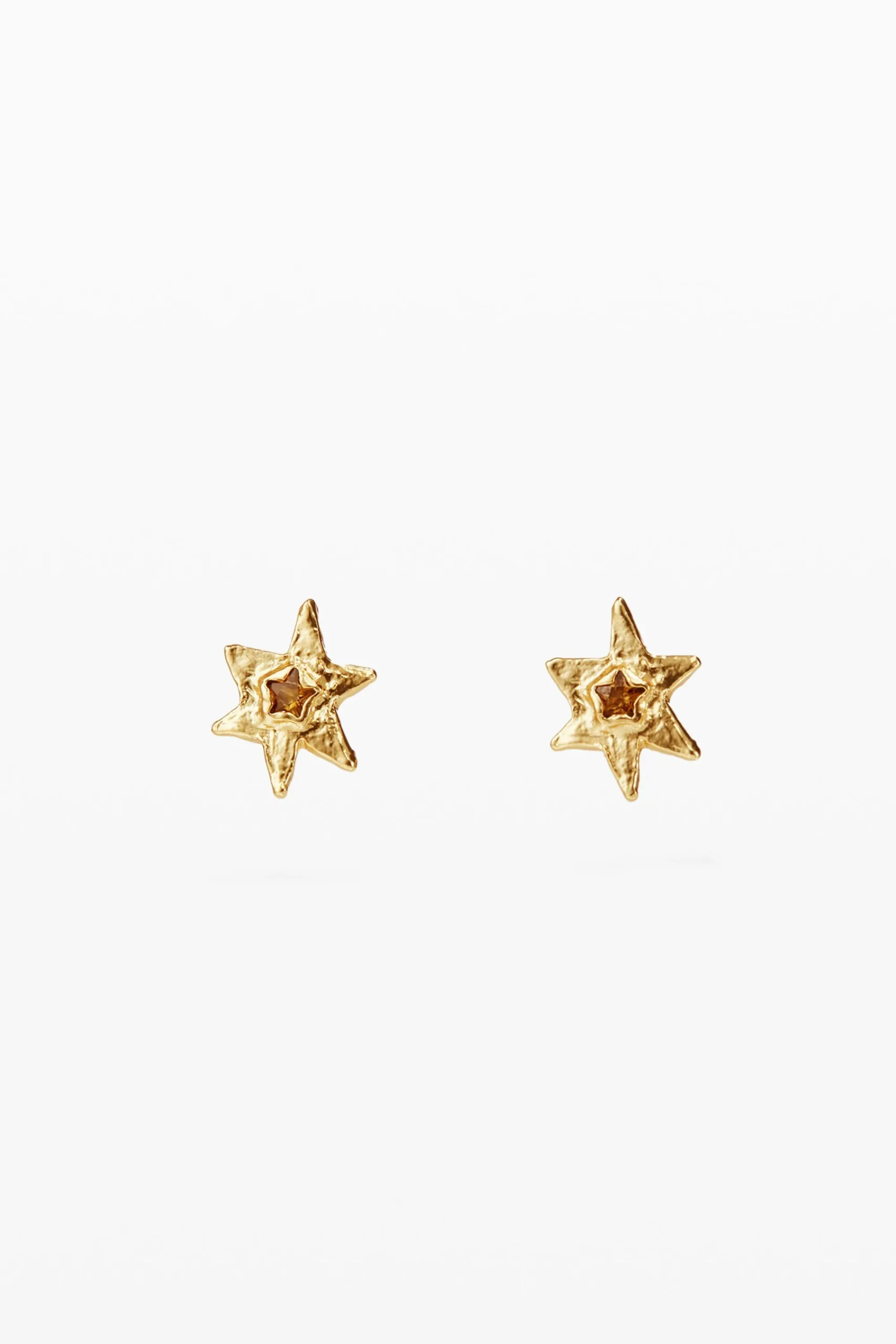Joalharia<Desigual Brincos estrela banho oro Zalio