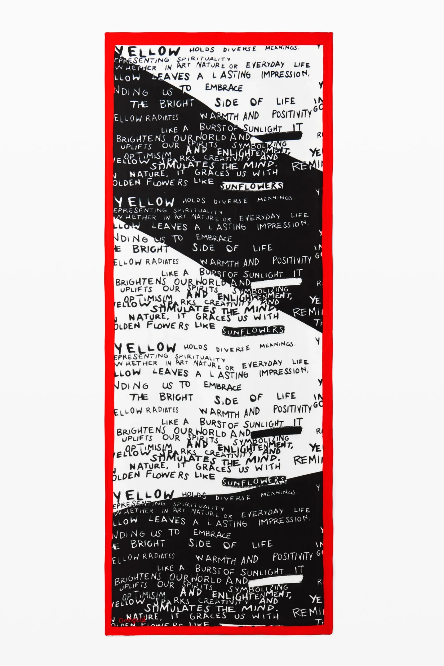 Écharpes E Cachecóis<Desigual Cachecol com lettering