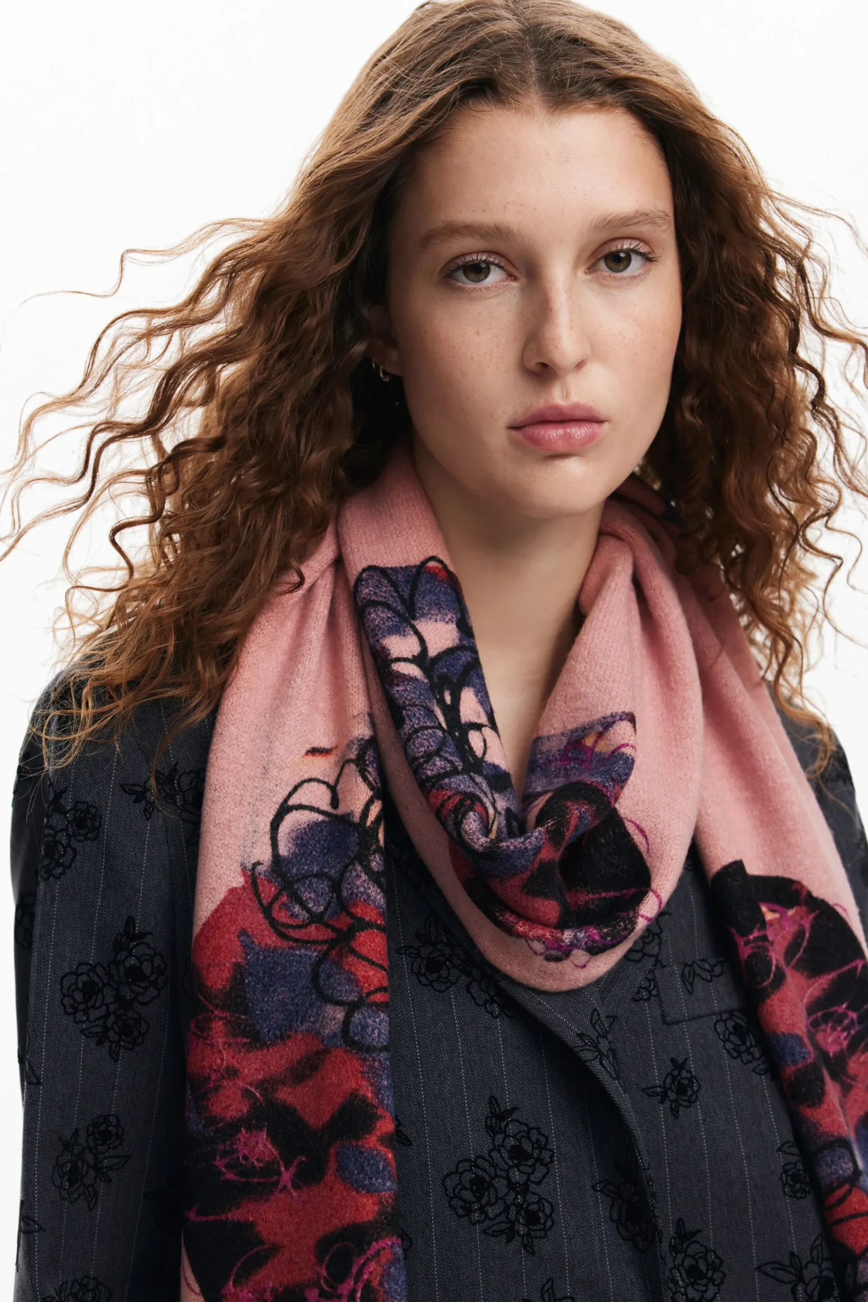 Écharpes E Cachecóis|Roupa De Malha<Desigual Cachecol longo M. Christian Lacroix