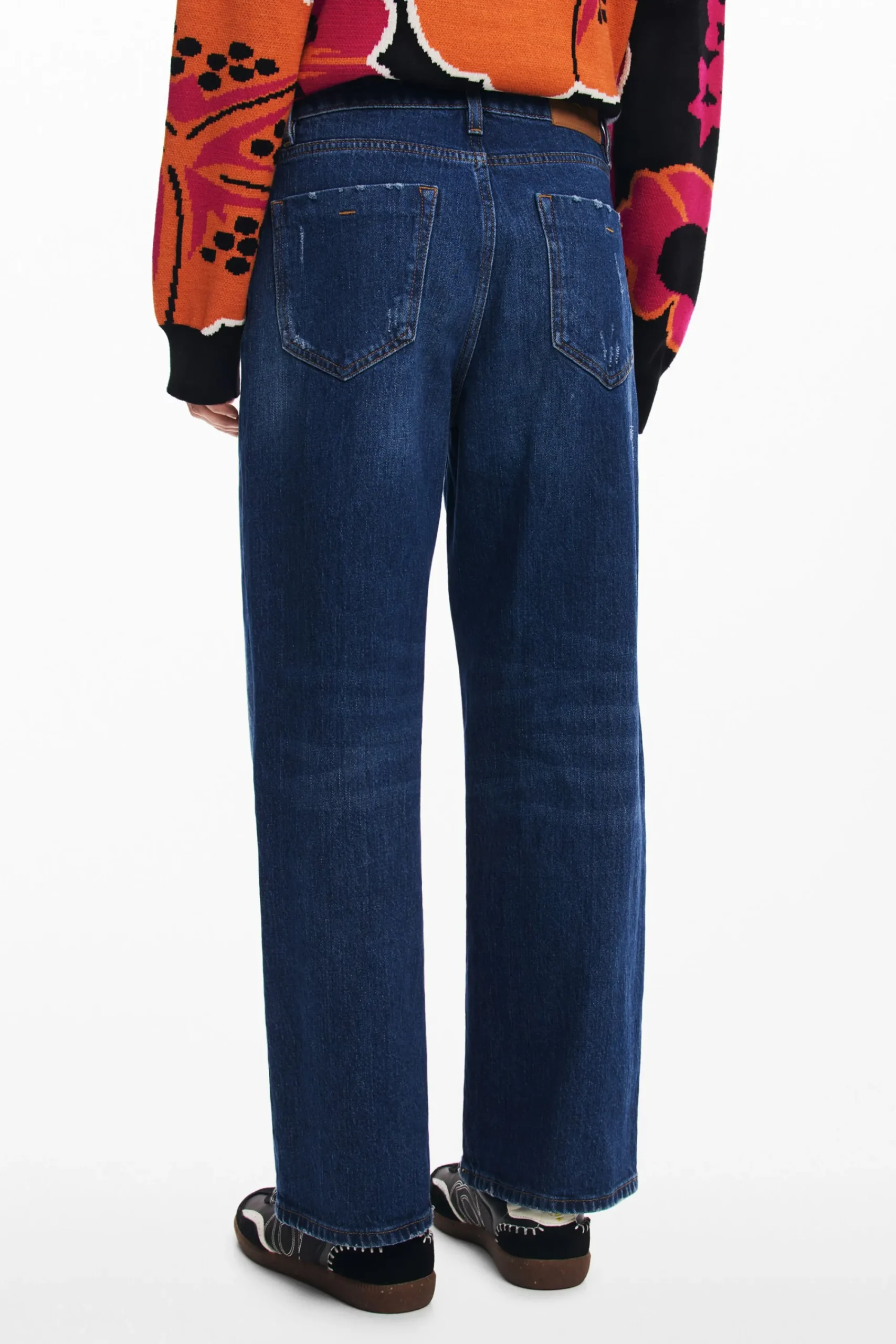 Jeans|Calças<Desigual Calça culotte de denim