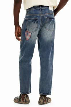 Jeans E Calças<Desigual Calça de denim com remendos