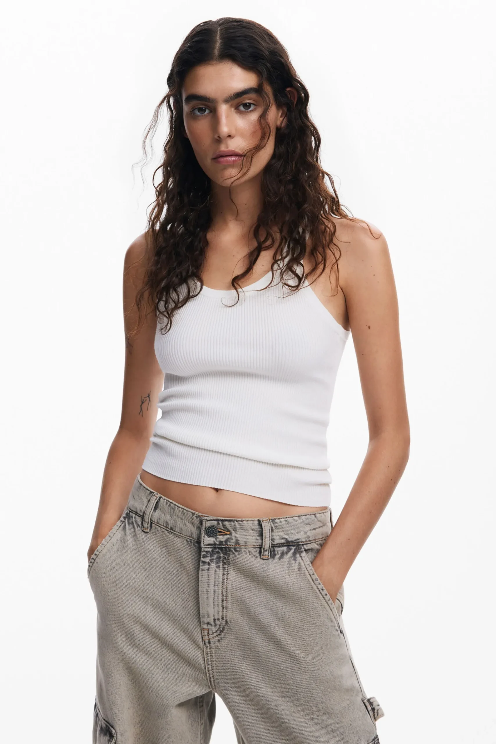 Calças|Jeans<Desigual Calça jeans cargo