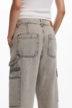 Calças|Jeans<Desigual Calça jeans cargo