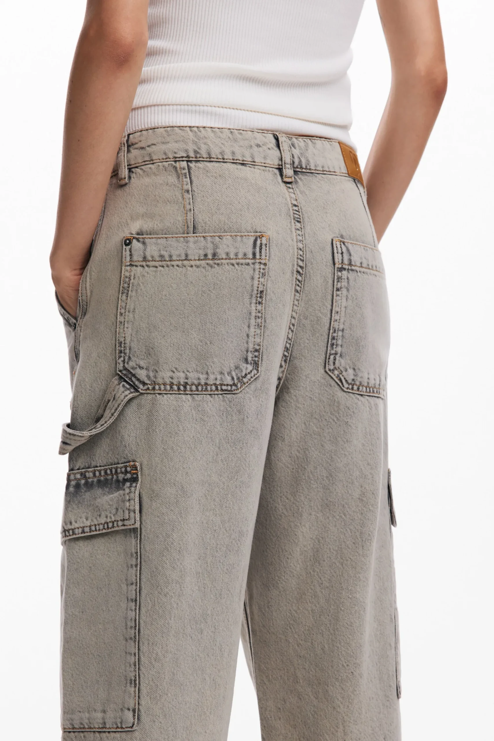 Calças|Jeans<Desigual Calça jeans cargo