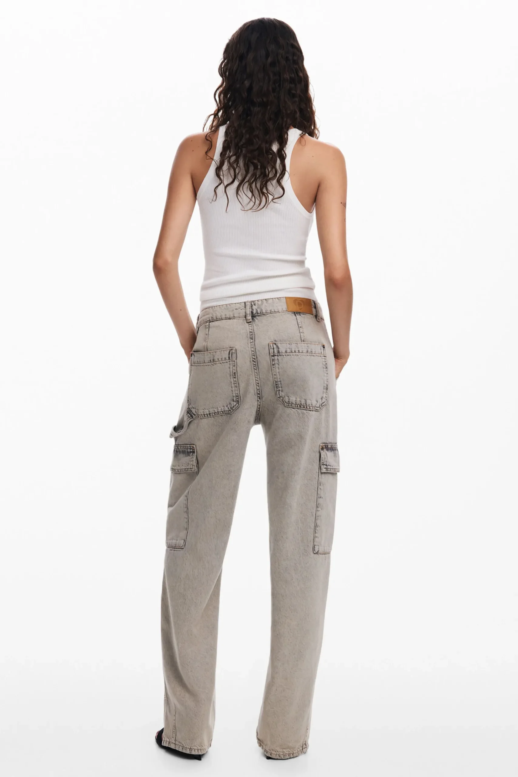 Calças|Jeans<Desigual Calça jeans cargo