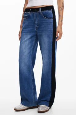 Jeans|Calças<Desigual Calça jeans combinada