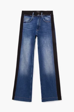 Jeans|Calças<Desigual Calça jeans combinada