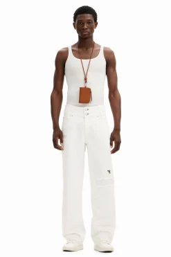 Jeans E Calças<Desigual Calça jeans longa