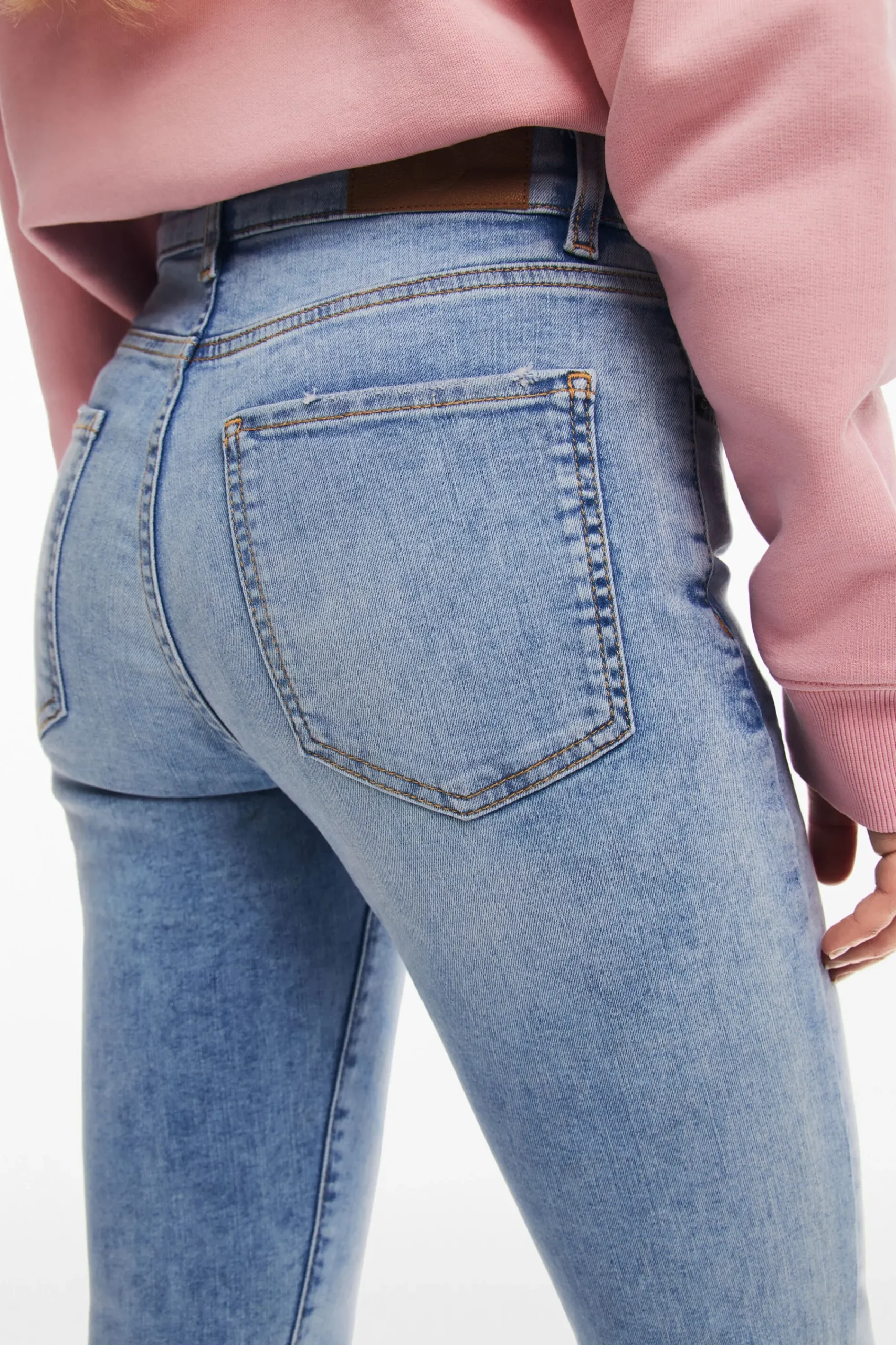 Jeans|Calças<Desigual Calça jeans rosa