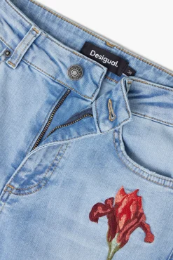 Jeans|Calças<Desigual Calça jeans rosa