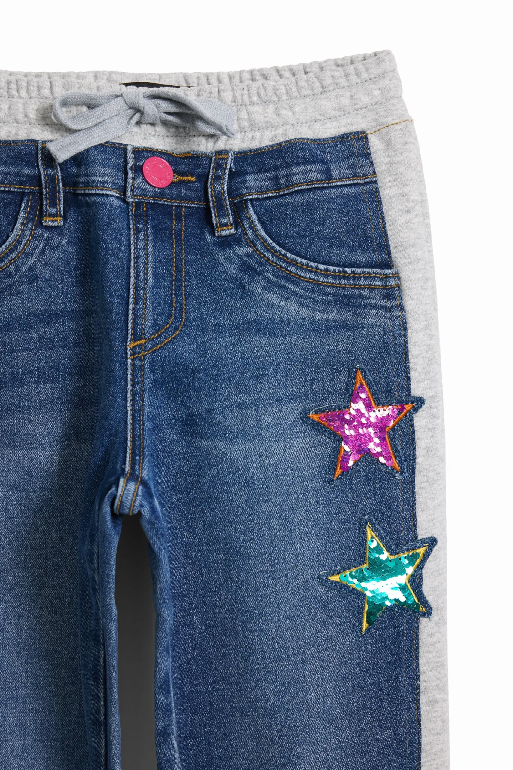 Saias E Calças<Desigual Calça jogger canelada com estrelas