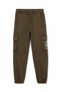 Calças E Jeans<Desigual Calça jogger longa com bolsos cargo