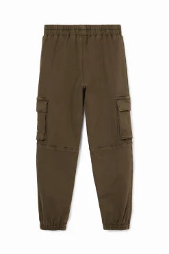 Calças E Jeans<Desigual Calça jogger longa com bolsos cargo