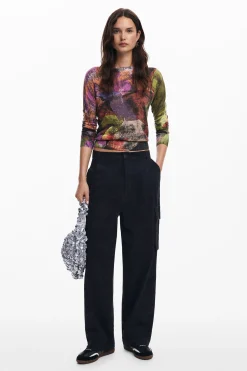 Calças<Desigual Calças cargo estampadas M. Christian Lacroix