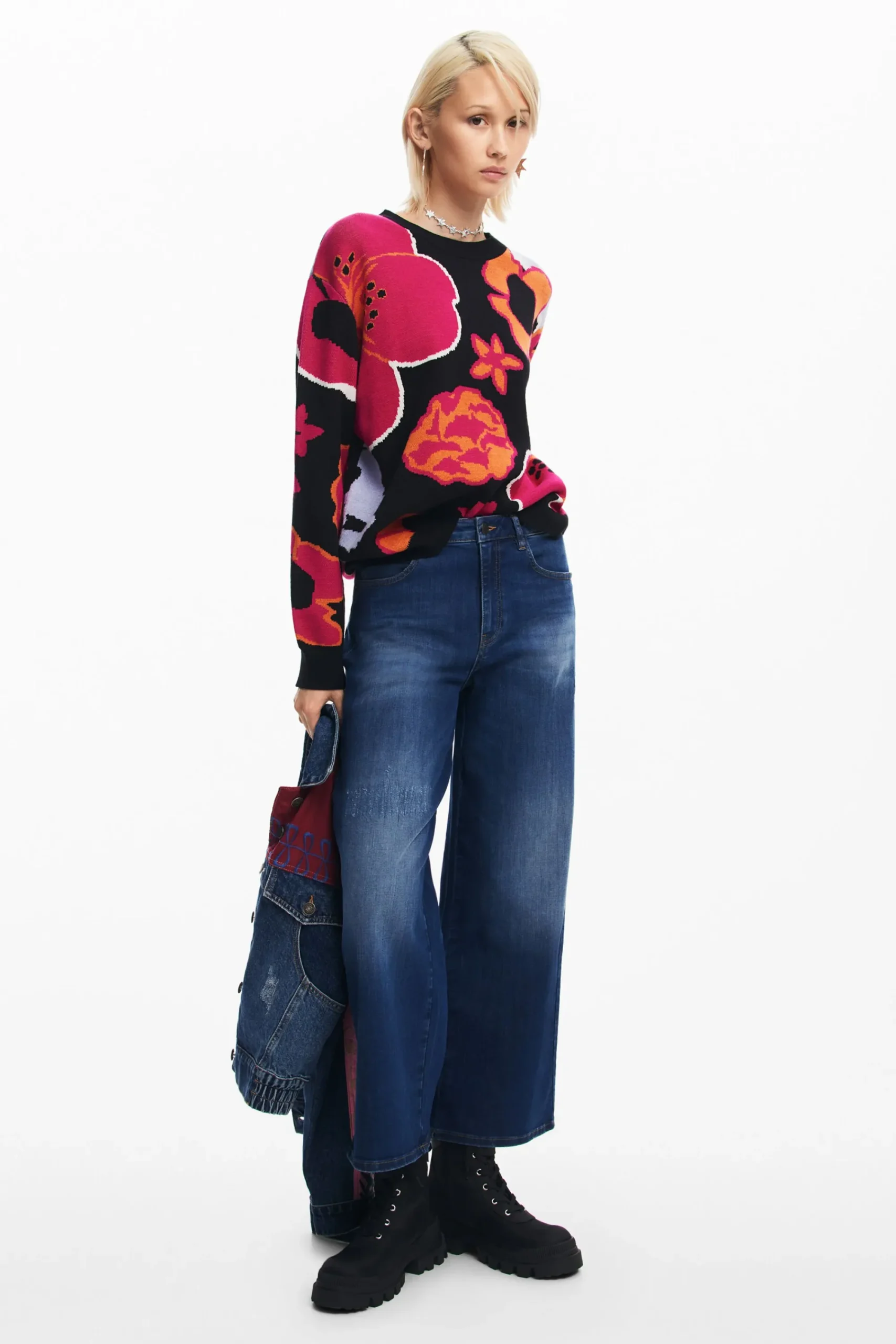 Jeans|Calças<Desigual Calças culotte de denim