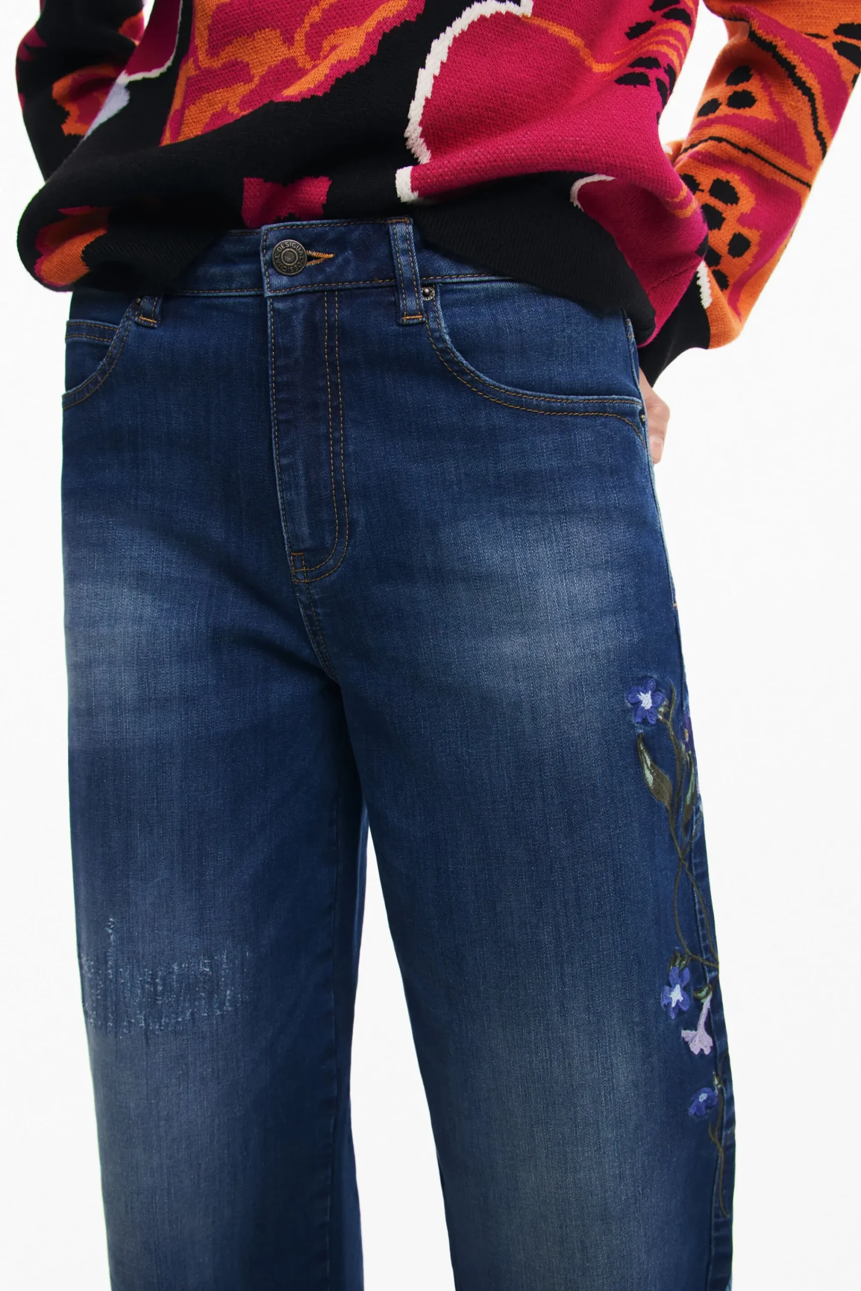 Jeans|Calças<Desigual Calças culotte de denim