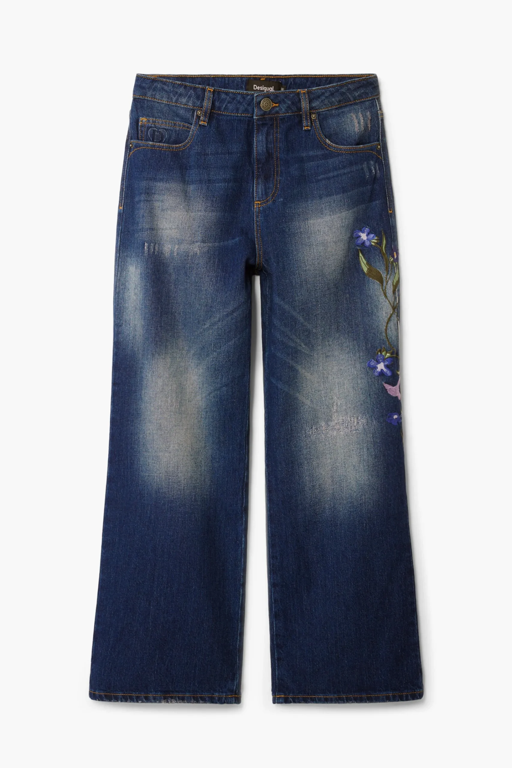 Jeans|Calças<Desigual Calças culotte de denim