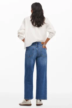 Jeans|Calças<Desigual Calças culotte de denim