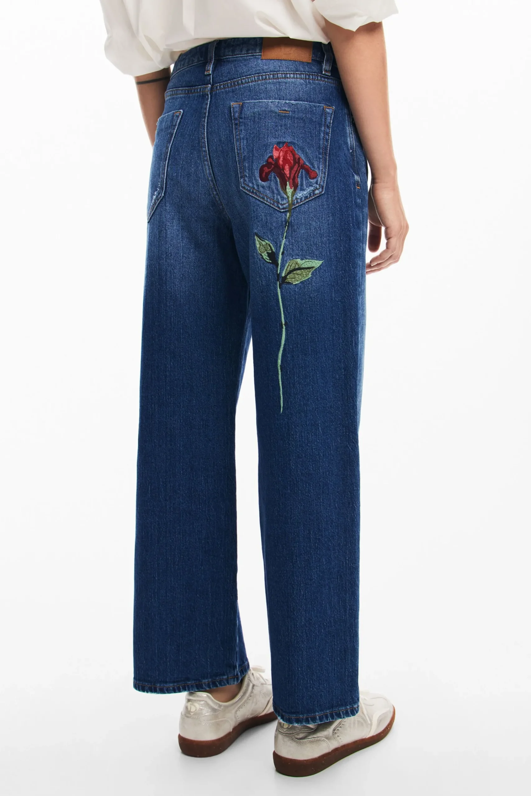 Jeans|Calças<Desigual Calças culotte rosa