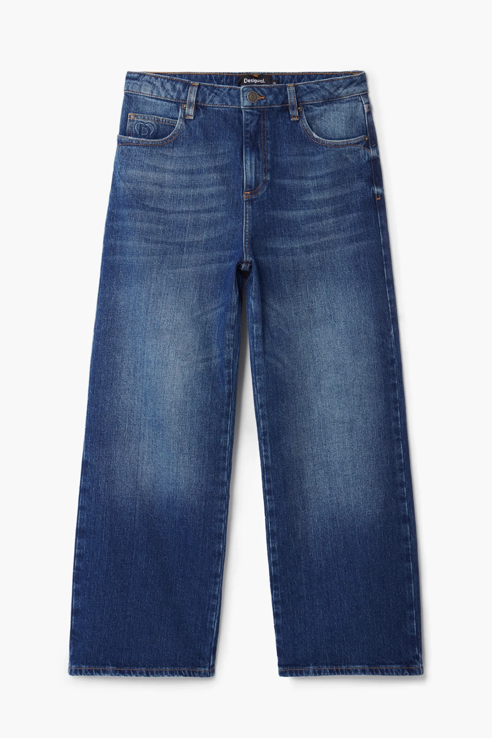Jeans|Calças<Desigual Calças culotte rosa
