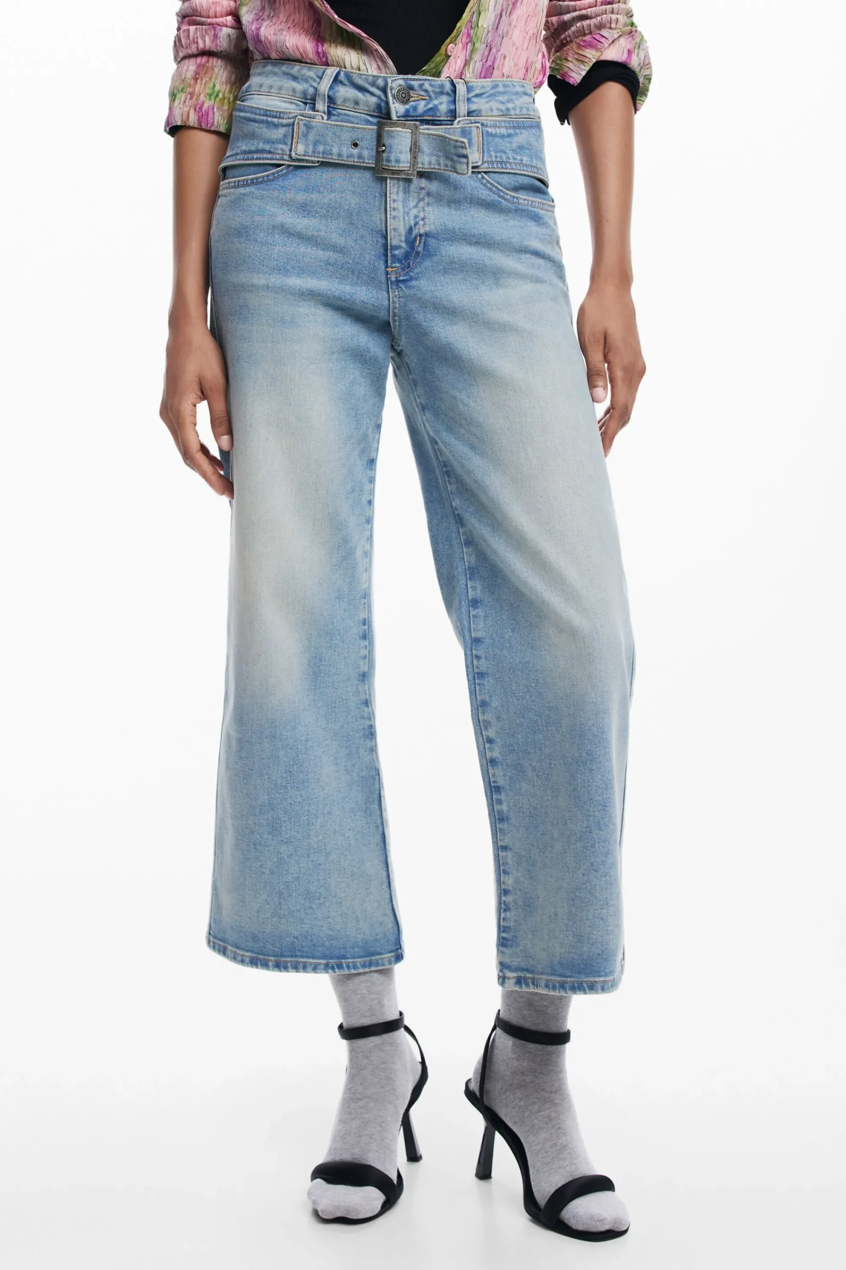 Jeans<Desigual Calças de ganga