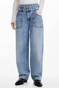 Jeans<Desigual Calças de ganga