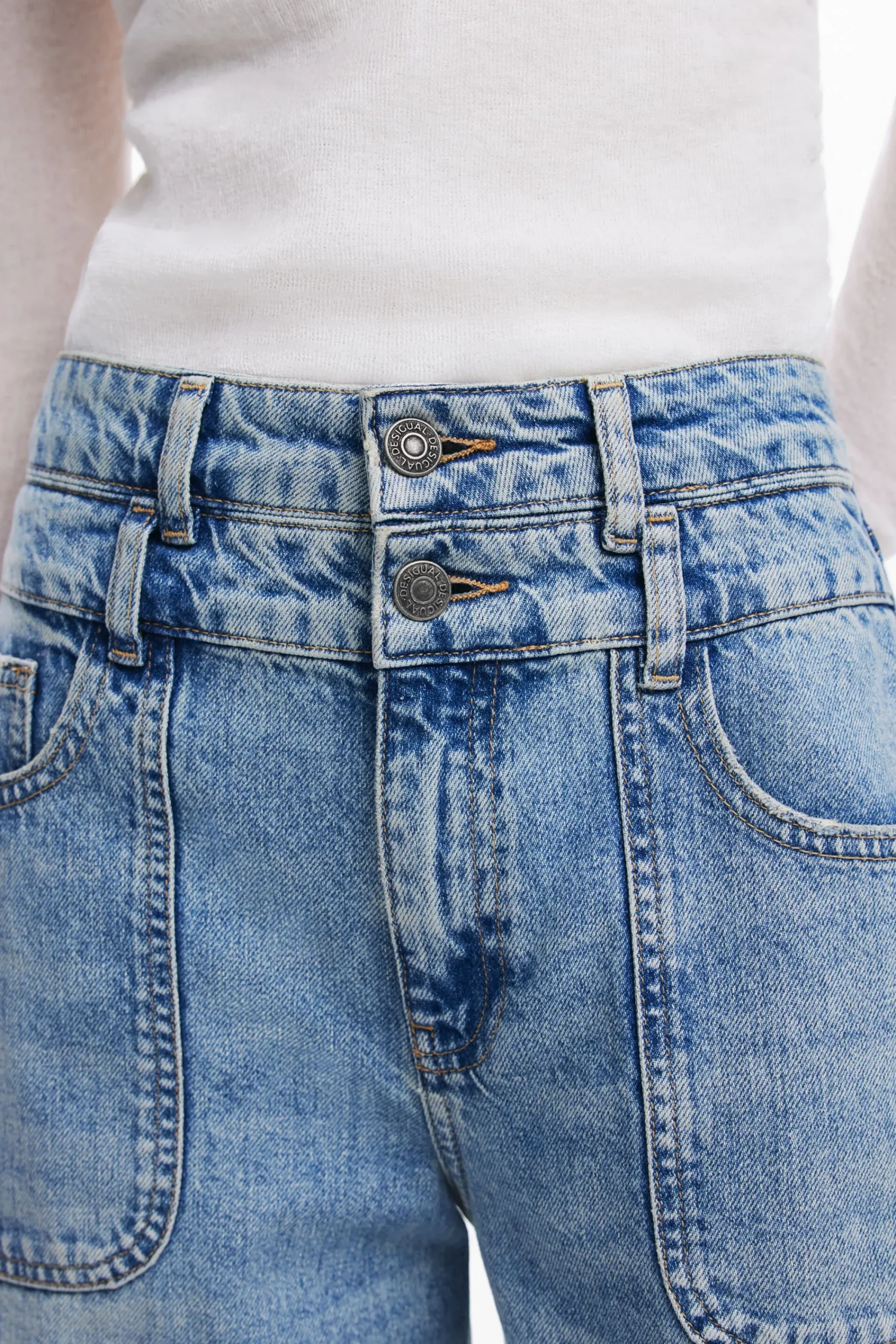 Jeans<Desigual Calças de ganga