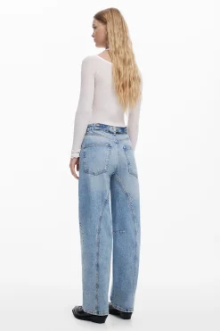 Jeans<Desigual Calças de ganga