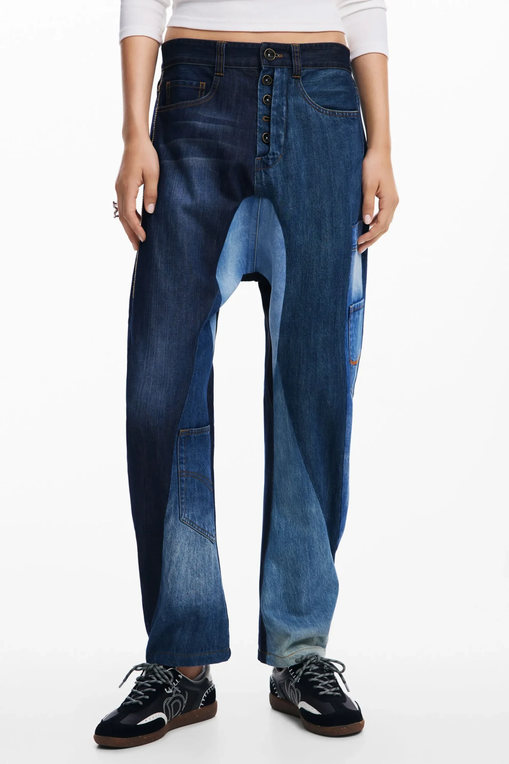 Jeans<Desigual Calças de ganga