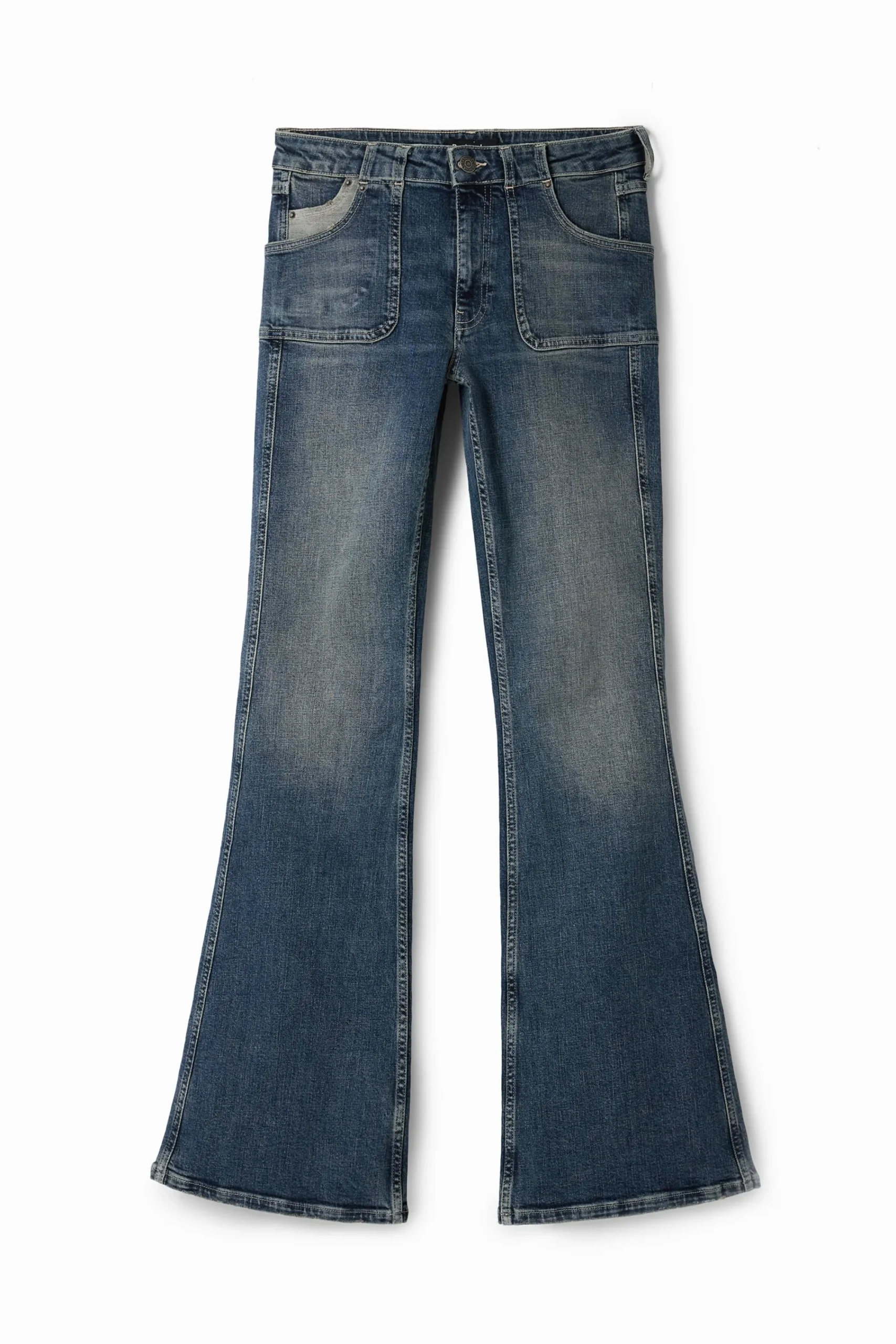 Jeans|Calças<Desigual Calças Flare