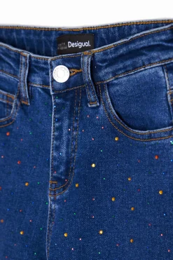 Saias E Calças<Desigual Calças largas com pontos