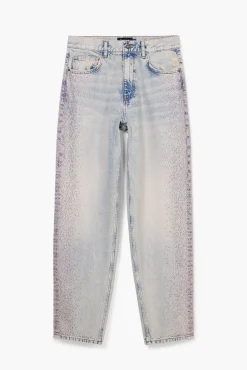 Jeans|Calças<Desigual Calças retas brilhantes
