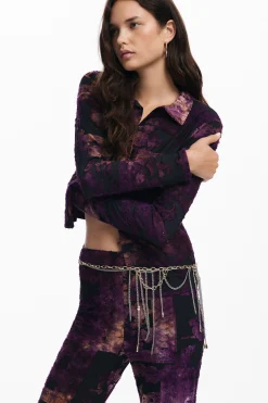 Camisas E Blusas|T-shirts<Desigual Camisa com efeito difuminado