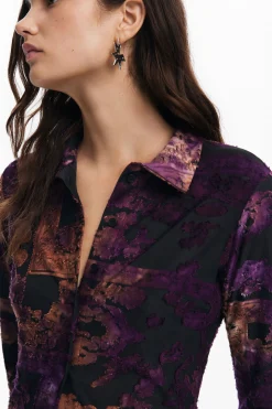 Camisas E Blusas|T-shirts<Desigual Camisa com efeito difuminado