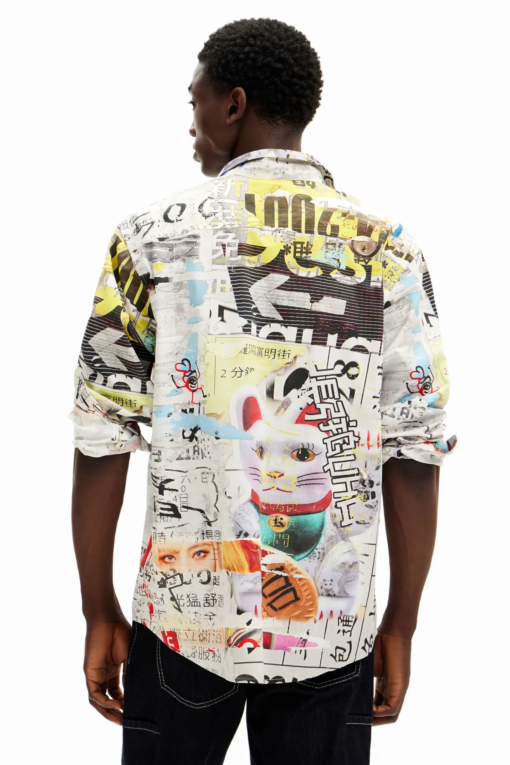 T-shirts|Camisas<Desigual Camisa com estampa de prensa japonesa