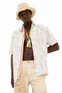 T-shirts|Camisas<Desigual Camisa com ilustrações de colunas