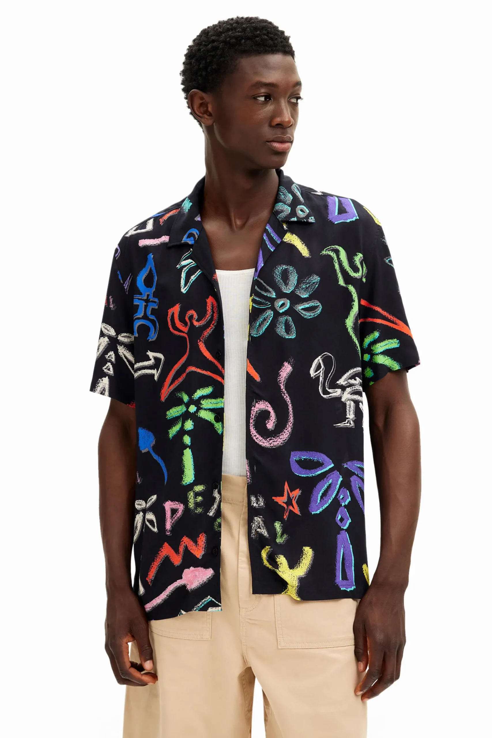 T-shirts|Camisas<Desigual Camisa com motivos artísticos