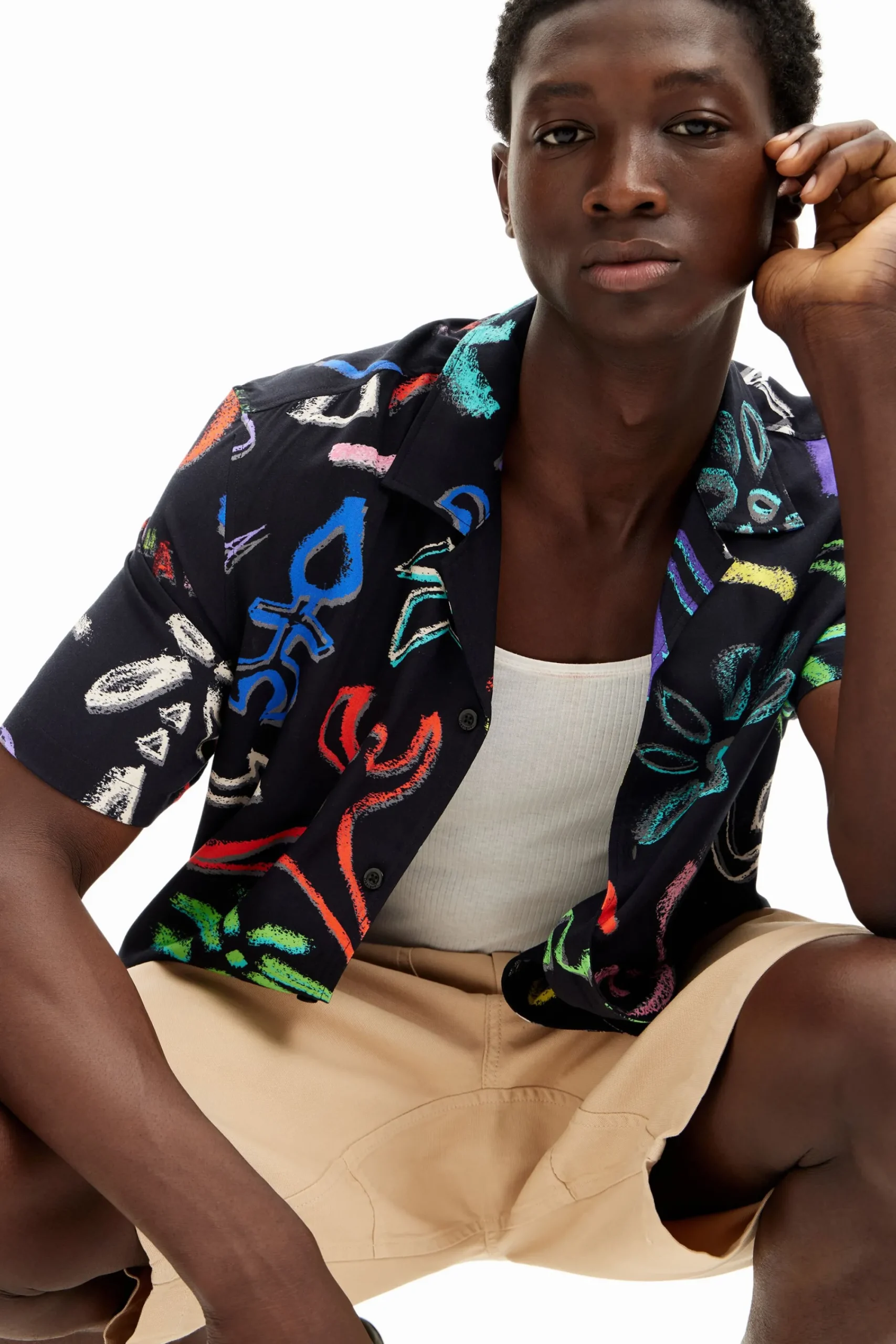 T-shirts|Camisas<Desigual Camisa com motivos artísticos