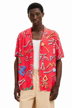 T-shirts|Camisas<Desigual Camisa com motivos artísticos