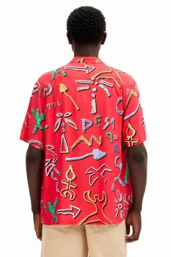 T-shirts|Camisas<Desigual Camisa com motivos artísticos