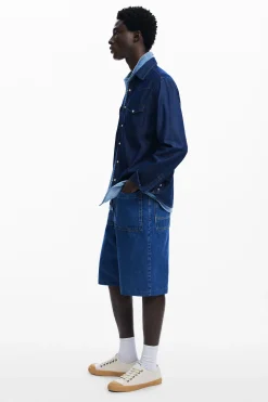 T-shirts|Camisas<Desigual Camisa de denim patchwork