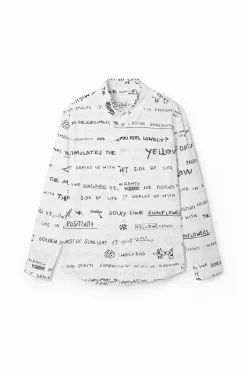 T-shirts|Camisas<Desigual Camisa de manga longa com lettering
