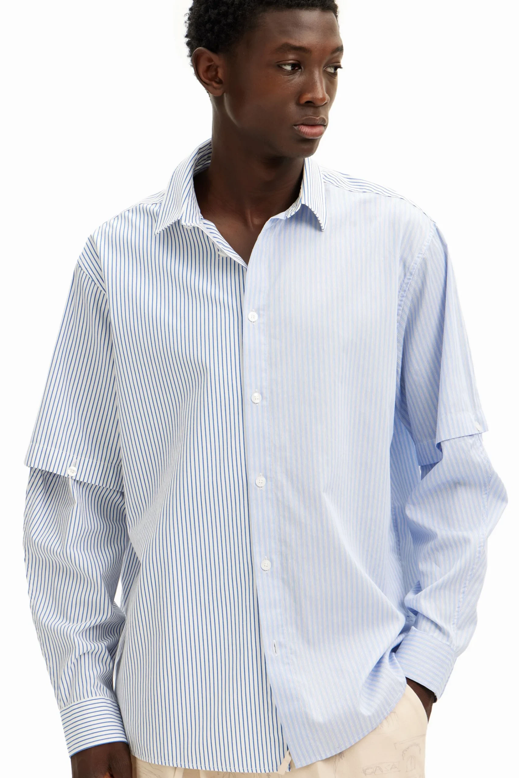 T-shirts|Camisas<Desigual Camisa de manga longa desconstruída