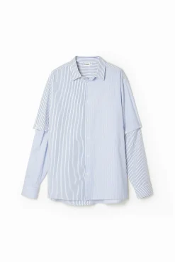 T-shirts|Camisas<Desigual Camisa de manga longa desconstruída