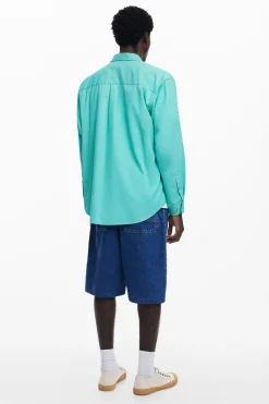 T-shirts|Camisas<Desigual Camisa de manga longa em algodão